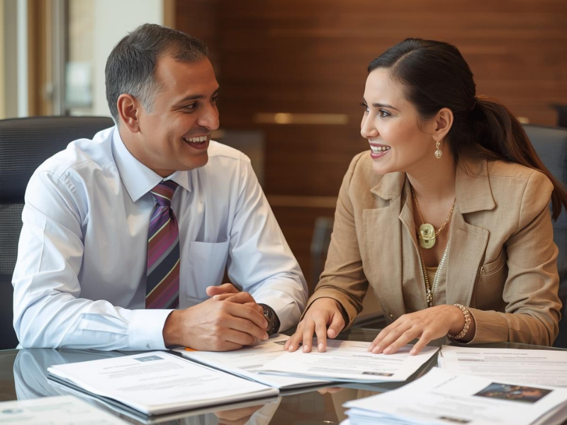 LIC Agent and Customer